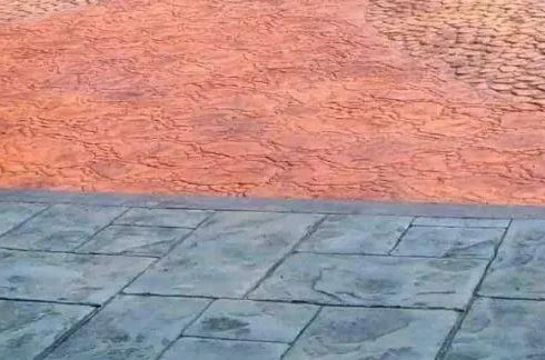 彩色壓花地坪的做法與施工的注意事項